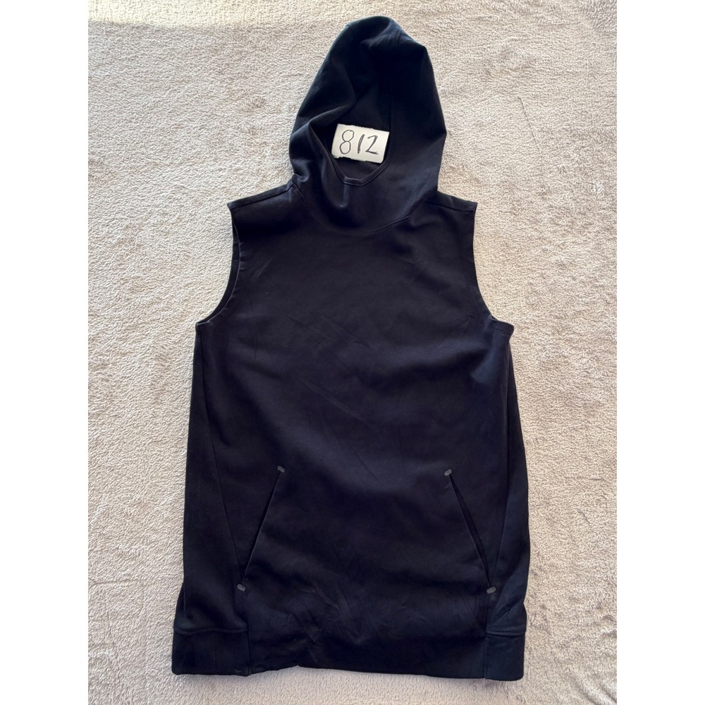 Old Navy Dynamic Fleece Hoodie Boys XL 14-16 Black Sleeveless Pullover